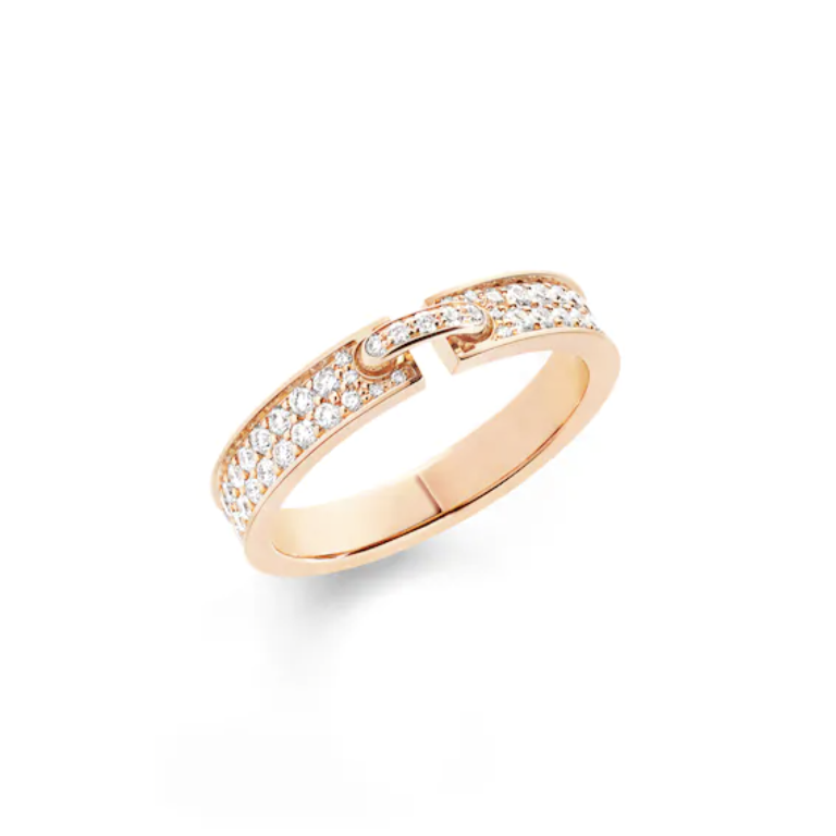 [Lumi Jewellery]ALLIANCE LIENS VIDENCE PAVED DIAMOND 4MM RING