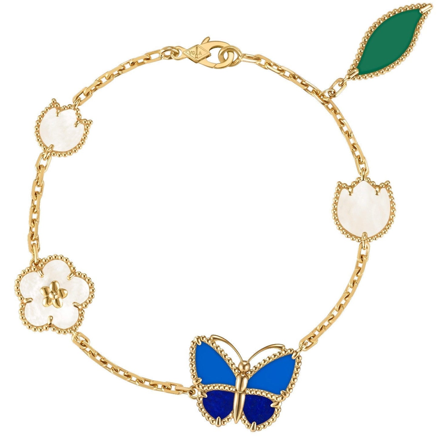 [Lumi Jewellery]LUCKY SPRING BUTTERFLY 5 MOTIF BRACELET