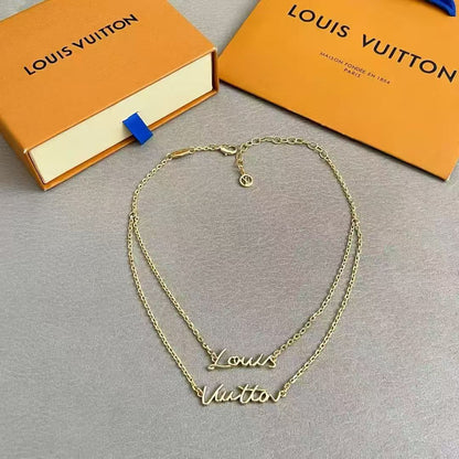 [Lumi Jewellery]LV Script Necklace