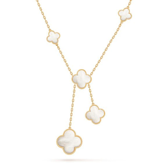 [Lumi Jewellery]CLOVER MOTHER OF PEARL NECKLACE 6 MOTIF