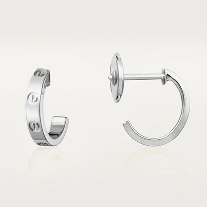 [Lumi Jewellery]LOVE EARRINGS 2.65MM SILVER