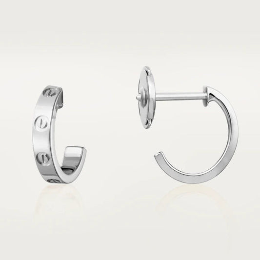 [Lumi Jewellery]LOVE EARRINGS 2.65MM SILVER