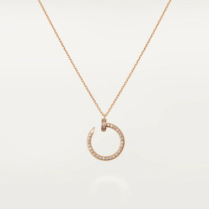 [Lumi Jewellery]JUSTE NECKLACE PINK GOLD DIAMONDS