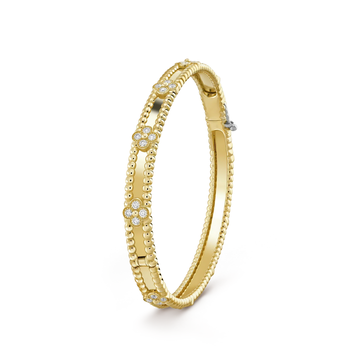 [Lumi Jewellery]CLOVER BRACELET 4MM DIAMONDS