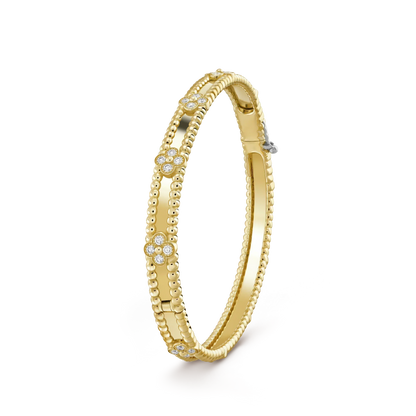 [Lumi Jewellery]CLOVER BRACELET 4MM DIAMONDS