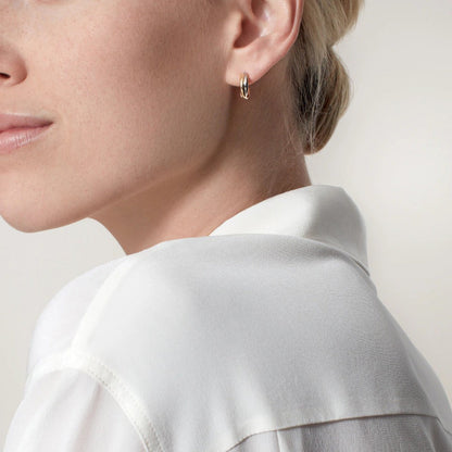 [Lumi Jewelery]TRINITY ON DIAMOND MINI EARRINGS