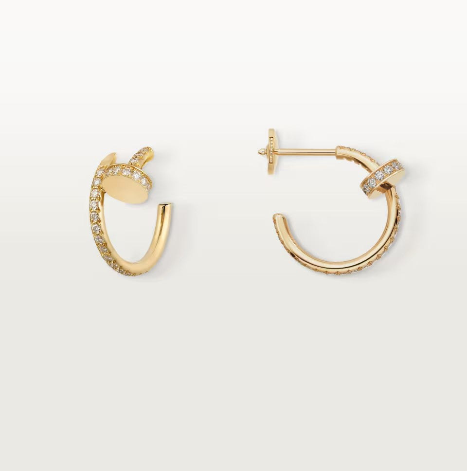 [Lumi Jewelery]JUSTE FULL DIAMOND SMALL EARRINGS
