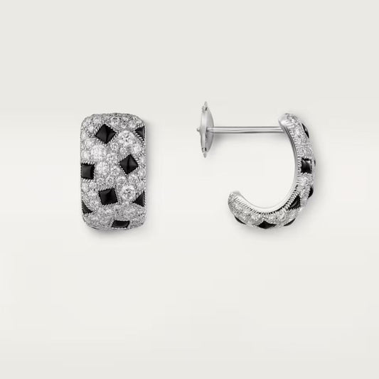 [Lumi Jewelery]PANTHERE MINI FULL DIAMOND EARRINGS