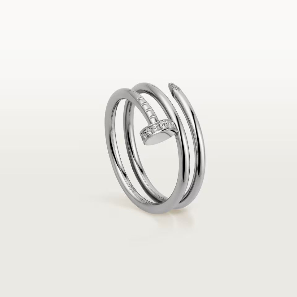 [Lumi Jewelery]JUSTE RING 4.8MM HALF DIAMOND