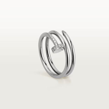 [Lumi Jewelery]JUSTE RING 4.8MM HALF DIAMOND