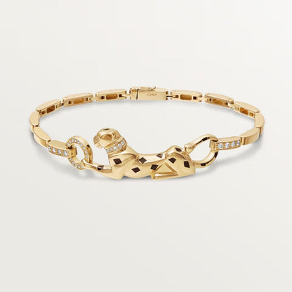 [Lumi Jewelery]PANTHERE HALF DIAMOND ON CHAIN BRACELET