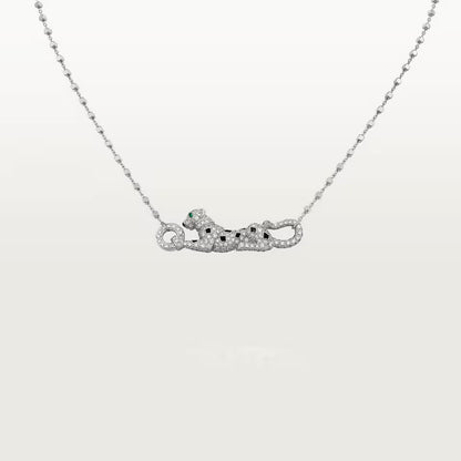 [Lumi Jewelery]PANTHERE PAVED DIAMOND NECKLACE