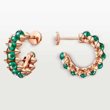 [Lumi Jewelery]CLASH 7.9MM AGATE CHALCEDONY EARRINGS