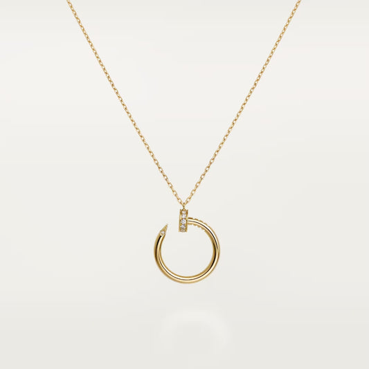[Lumi Jewelery]JUSTE NECKLACE HALF DIAMOND