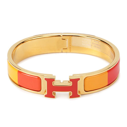 [Lumi Jewellery]H BRACELET ORANGE RAINBOW CERAMIC