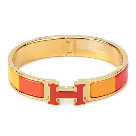 [Lumi Jewellery]H BRACELET ORANGE RAINBOW CERAMIC