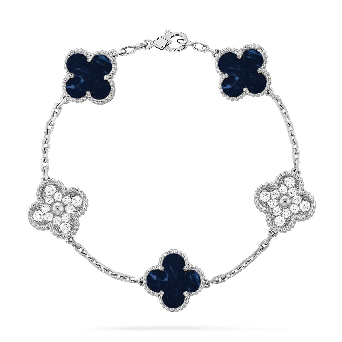 [Lumi Jewellery]CLOVER 5 MOTIF PIETERSITE BRACELET COLLECTION