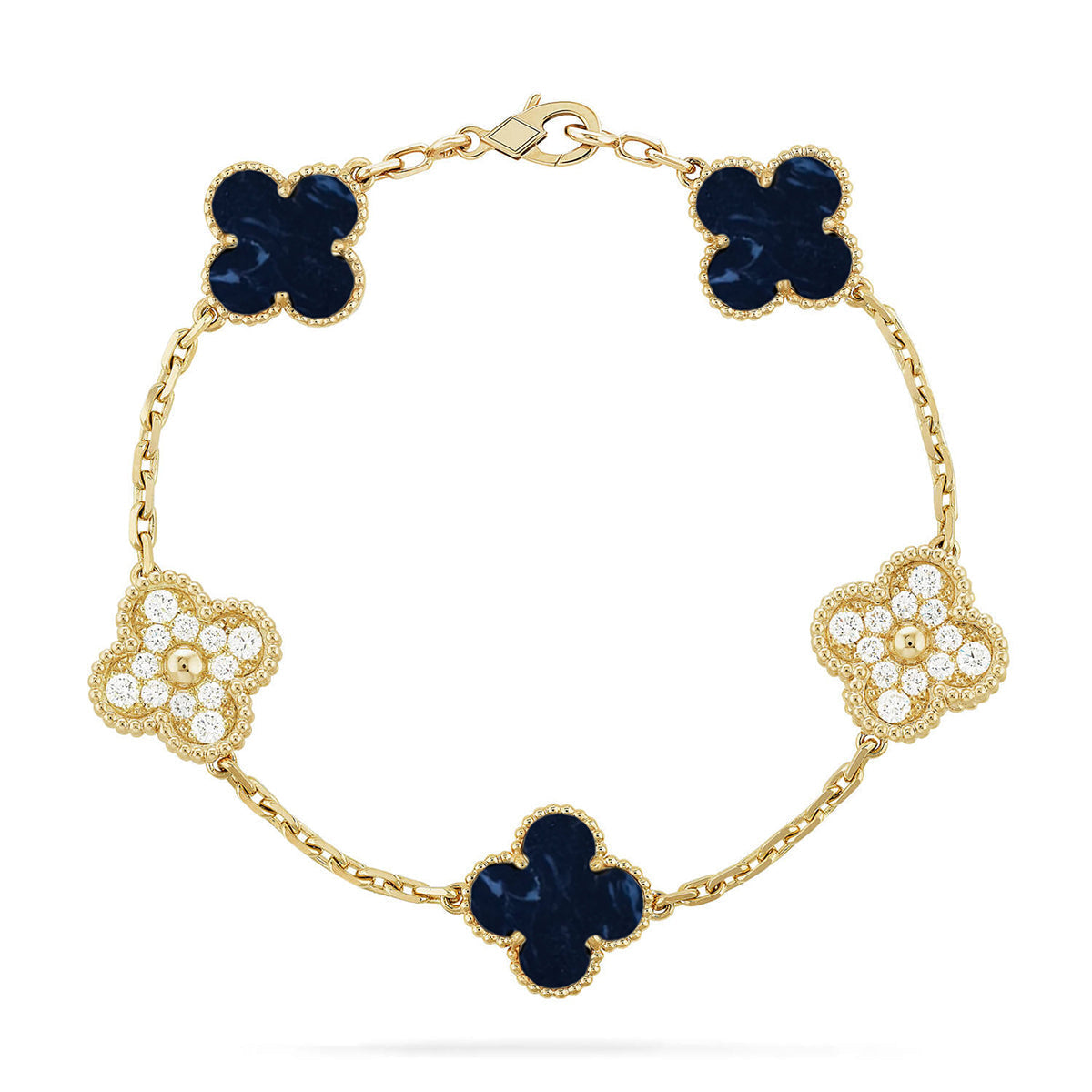 [Lumi Jewellery]CLOVER 5 MOTIF PIETERSITE BRACELET COLLECTION