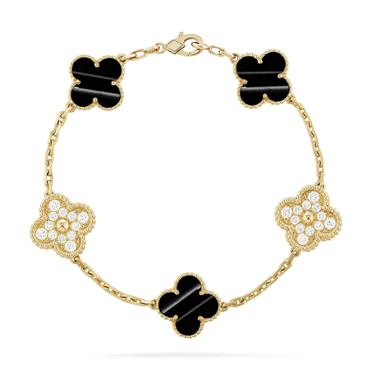 [Lumi Jewellery] CLOVER 5 MOTIF PULSAR STONE BRACELET COLLECTION
