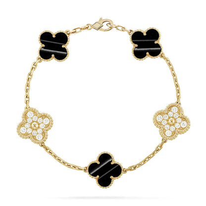 [Lumi Jewellery] CLOVER 5 MOTIF PULSAR STONE BRACELET COLLECTION