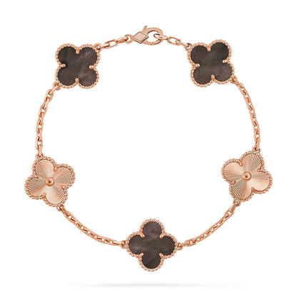 [Lumi Jewellery] CLOVER 5 MOTIF GRAY MOP BRACELET COLLECTION