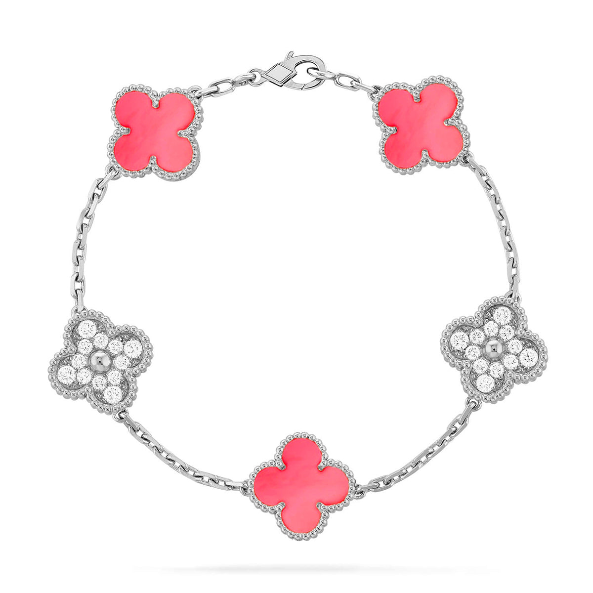 [Lumi Jewellery] CLOVER 5 MOTIFS  PINK MOP BRACELET COLLECTION