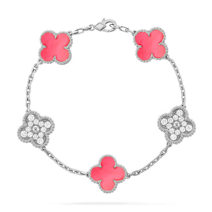 [Lumi Jewellery] CLOVER 5 MOTIFS  PINK MOP BRACELET COLLECTION