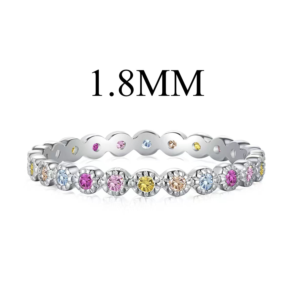 [Lumi Jewellery]Unique Scintillating Round Cut Daily Ring