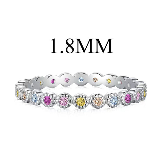 [Lumi Jewellery]Unique Scintillating Round Cut Daily Ring