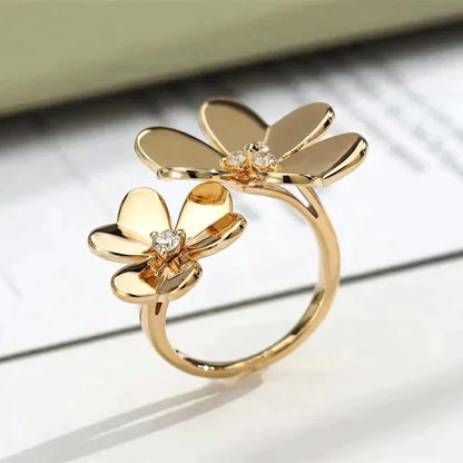 [Lumi Jewellery]CLOVER COMOS GOLD DIAMOND RING