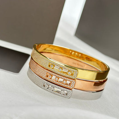 [Lumi]Move Noa Rose Gold Pav茅 Diamond Bangle Bracelet