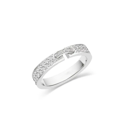 [Lumi Jewellery]ALLIANCE LIENS VIDENCE PAVED DIAMOND 4MM RING
