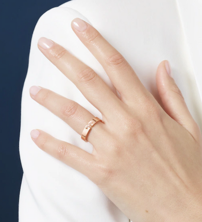 [Lumi Jewellery]ALLIANCE LIENS VIDENCE DIAMOND 4MM RING