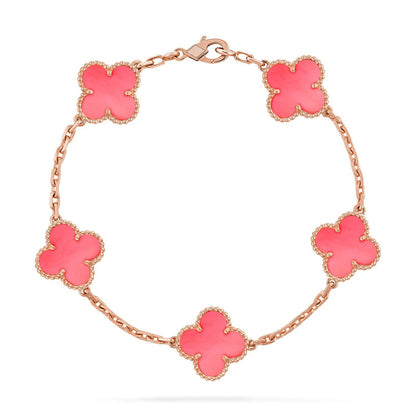 [Lumi Jewellery] CLOVER 5 MOTIFS  PINK MOP BRACELET COLLECTION