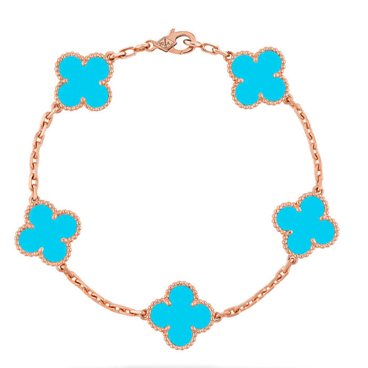 [Lumi Jewellery] CLOVER 5 MOTIF TURQUOISE BRACELET COLLECTION