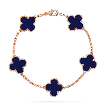 [Lumi Jewellery]CLOVER 5 MOTIF LAPIS LAZULI BRACELET COLLECTION