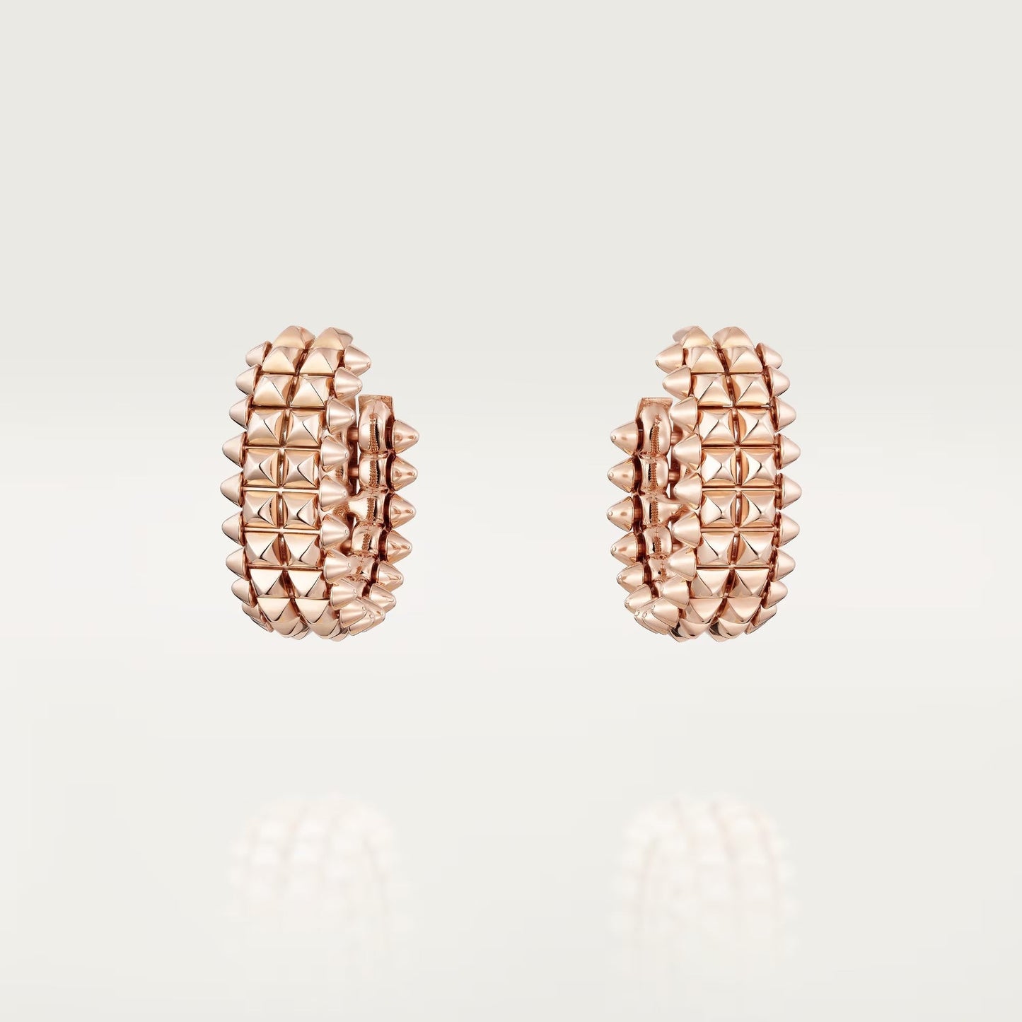 [Lumi Jewelery]CLASH 9.2MM DOUBLE ROW EARRINGS