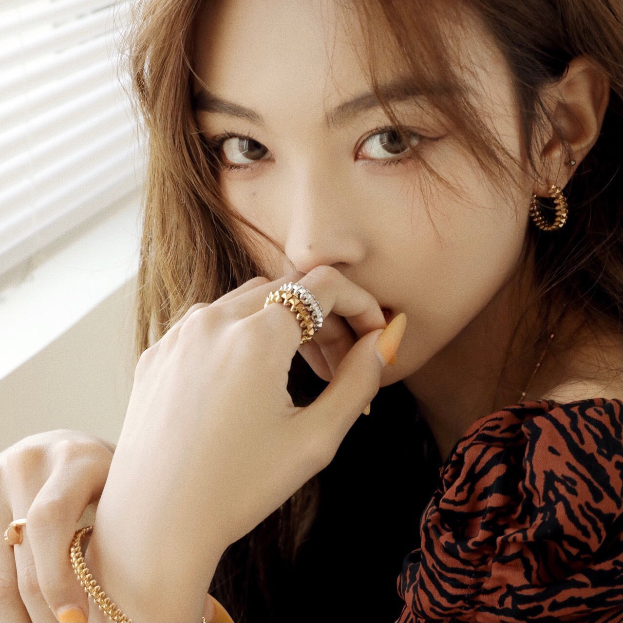 [Lumi Jewellery]CLASH SMALL HOOP EARRINGS