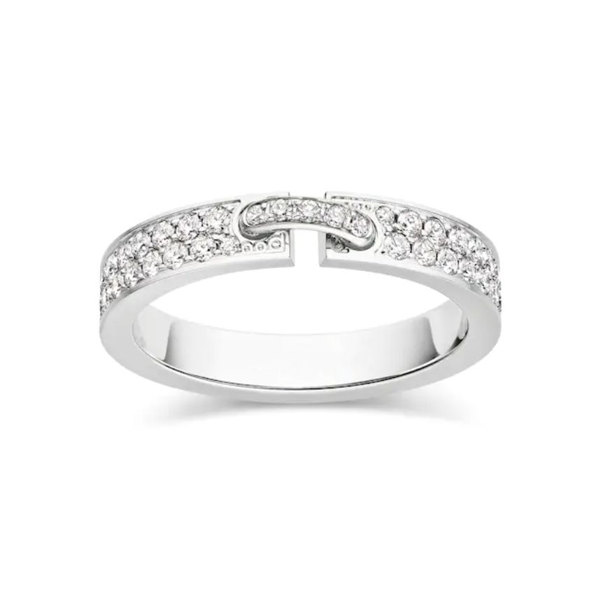 [Lumi Jewellery]ALLIANCE LIENS VIDENCE PAVED DIAMOND 4MM RING
