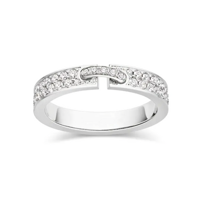 [Lumi Jewellery]ALLIANCE LIENS VIDENCE PAVED DIAMOND 4MM RING