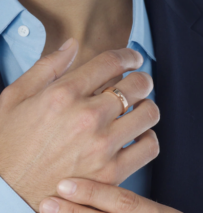 [Lumi Jewellery]ALLIANCE LIENS VIDENCE 4MM RING