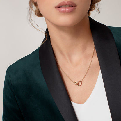 [Lumi Jewelery]LOVE DOUBLE RING NECKLACE