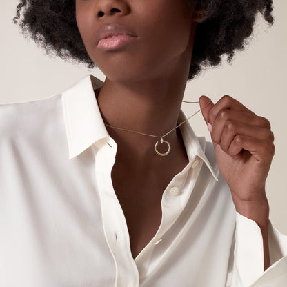 [Lumi Jewelery]JUSTE NECKLACE HALF DIAMOND
