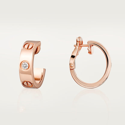 [Lumi Jewelery]LOVE EARRINGS 5.7MM 2 DIAMONDS