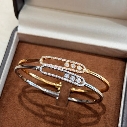 [Lumi]Move Pav茅 Diamond Bangle Bracelet M