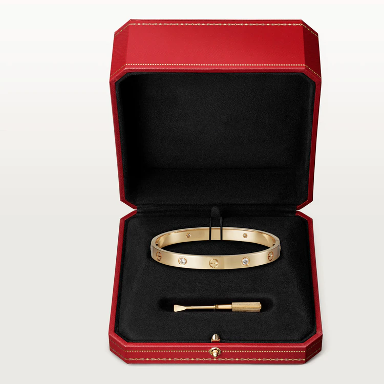 [Lumi Jewellery]LOVE BRACELET 6.1MM 4 DIAMONDS