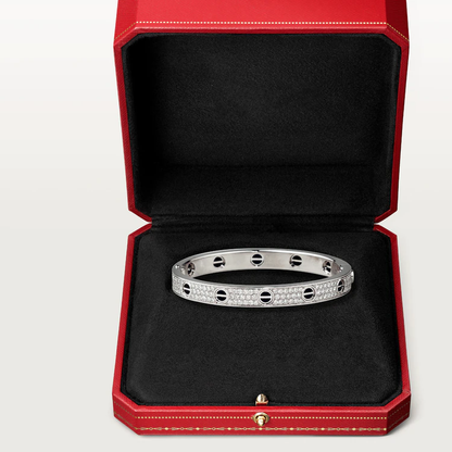 [Lumi Jewellery]LOVE BRACELET 6.1MM DIAMOND-PAVED CERAMIC