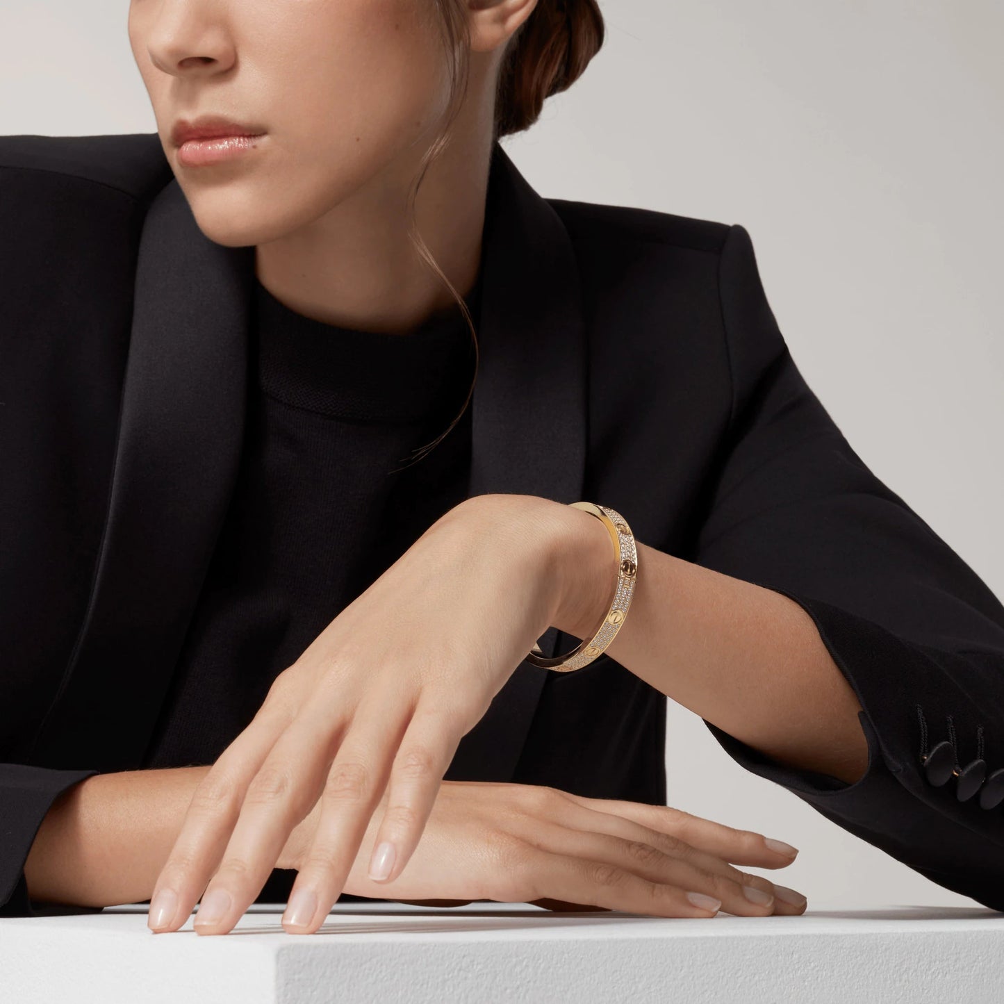 [Lumi Jewellery]LOVE BRACELET 6.1MM DIAMOND-PAVED