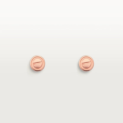 [Lumi Jewellery]LOVE EARRINGS PINK GOLD 10MM
