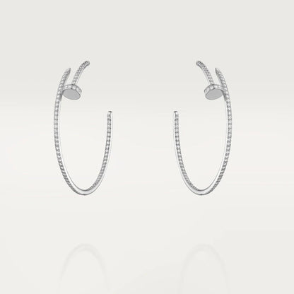 [Lumi Jewellery]JUSTE EARRINGS FULL DIAMONDS 1.8MM